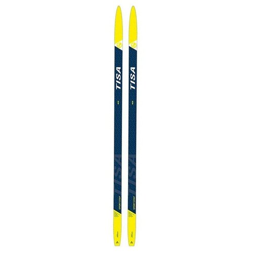 фото Прогулочные лыжи tisa sport step jr без креплений, 150 см, синий/желтый