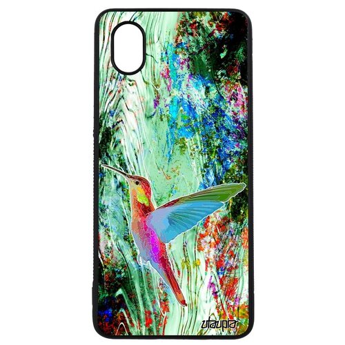 фото Защитный чехол на телефон // samsung galaxy a01 // "колибри" птицы стиль, utaupia, серебристый
