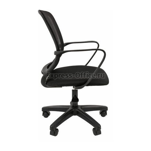 фото Офисное кресло экспресс офис rick, обивка: текстиль, цвет: ткань tw-11 черная/сетка tw-01 черная