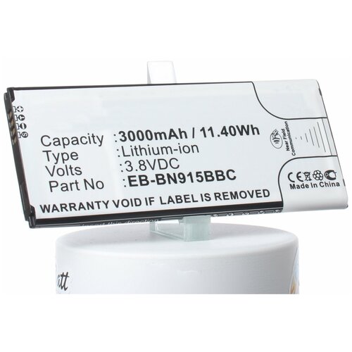 Аккумулятор iBatt iB-B1-M808 3000mAh для Samsung EB-BN915BBE, EB-BN915BBC, EB-BN915BBK