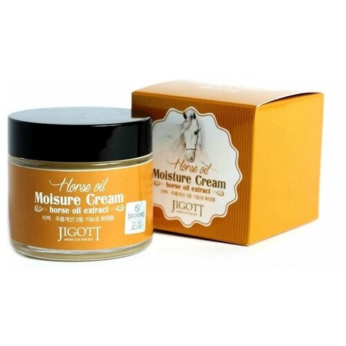 Jigott Horse Oil Extract Moisture Cream Питательный крем для лица с лошадиным жиром, 70 мл roland moisture skin cream horse oil