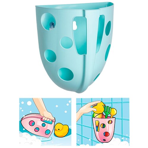 фото Органайзер детский ковш для ванной для игрушек для купания технок