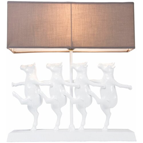 фото Kare лампа настольная dancing cows, коллекция "танцующие коровы" 41*44*12, металл, полирезин, ткань, коричневый