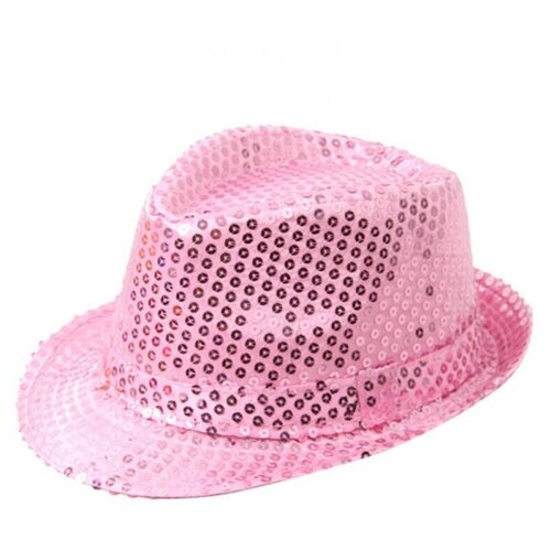 фото Карнавальная шляпа с пайетками "диско", цвет светло-розовый happy pirate