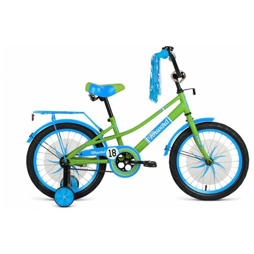 фото Детский велосипед forward azure 18 (2021)(зелено-голубой)