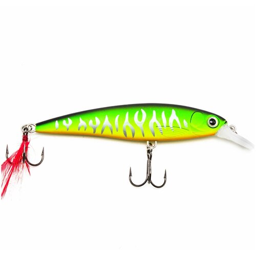 фото Воблер kyoda luck minnow-100su, длина 10 см, вес 15 гр, цвет p296, заглубление 1,0-1,2 м.