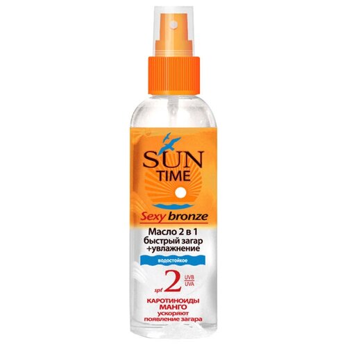 фото Биокон sun time масло для интенсивного загара sexy bronze spf 2 150 мл