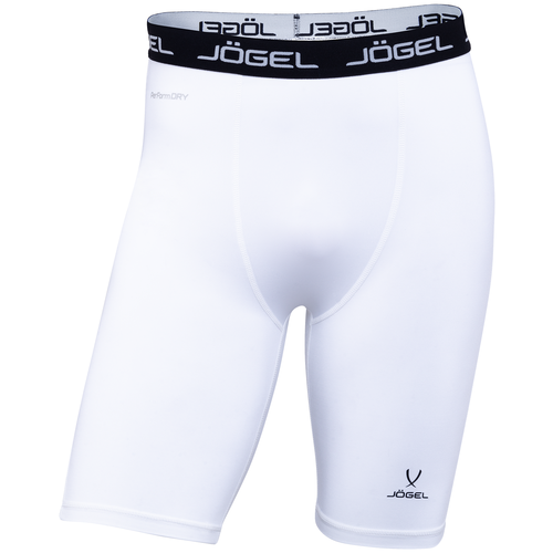 фото Шорты компрессионные jogel camp tight short performdry jbl-1300-016, белый/черный (s)