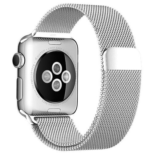 фото Ремешок для apple watch 1-6/se миланская петля 38/40 мм innozone - светло-серый (apwtms38-29)