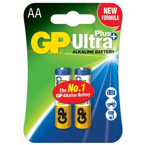 GP Батарейки GP Ultra Plus Alkaline 15AUP AA 2 шт комплект батареек gp super alkaline aa 60