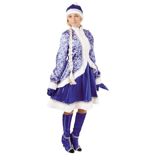 фото Карнавальный костюм для взрослых "снегурочка сказочная", размер 48-50 batik пуговка