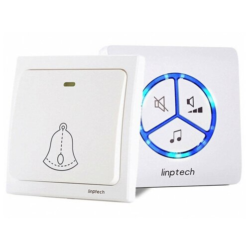 фото Умный дверной звонок xiaomi linptech self powered wireless doorbell g1