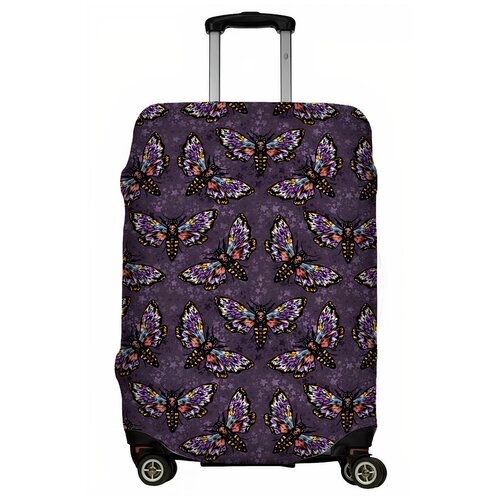 фото Чехол для чемодана "фиолетовые бабочки" размер l lejoy