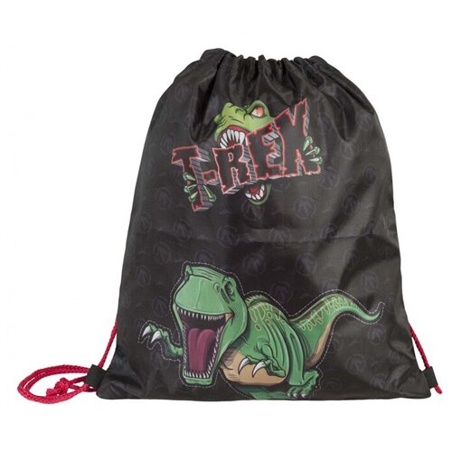 фото Target сумка для детской сменной обуви динозавр тирекс 17922, черный/зеленый