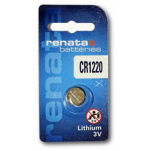 Батарейка Renata CR1220, 2шт renata батарейка renata cr1220