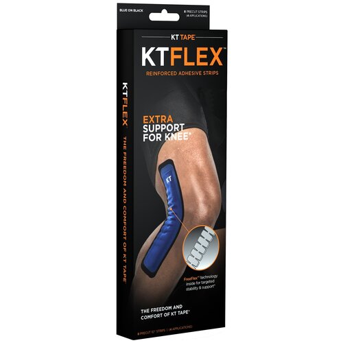 фото Армированные адгезивные тейпы kt flex (упаковка 8 полосок) kt tape