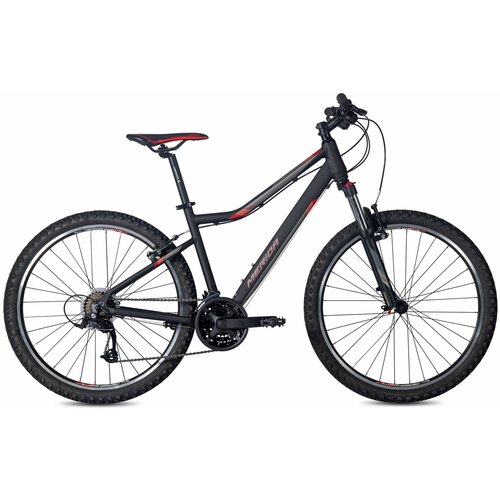 фото Велосипед женский горный merida matts 6.5 матовый черно-красный/серый рама s (15")