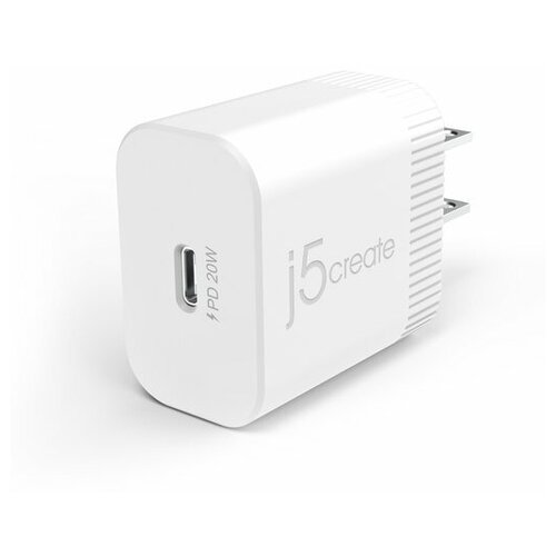 фото Сетевое зарядное устройство j5create 20w pd usb- c wall charger. j5create 20w pd usb- c wall charger