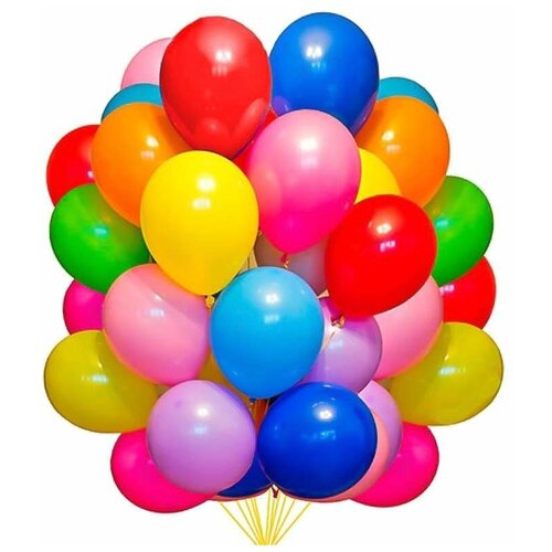 фото Шарики надувные 20 шт упаковка, воздушные шарики, детские воздушные шары, воздушные шары цветные дон баллон