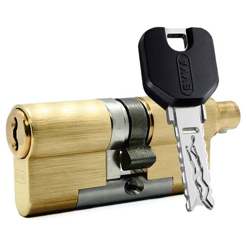 фото Цилиндр evva 4ks ключ-вертушка (размер 61х36 мм) - латунь (3 ключа)