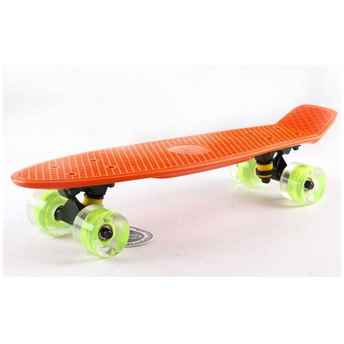 фото Скейтборд fish skateboards 22" оранжевый/led
