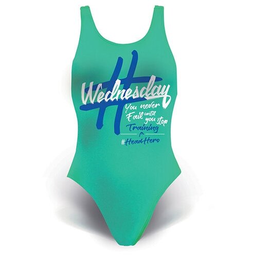 фото Купальник женский head swimweek , цвет - зеленый; размер - 50; материал - полиэстер 53%, пбт 47%