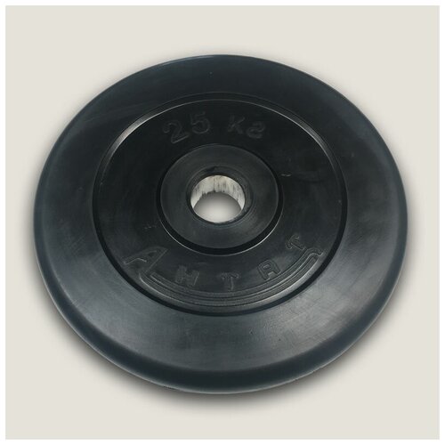 фото Ан-25 диск «антат» тренировочный обрезиненный 25 кг, посадочный диаметр 51 мм. profigym