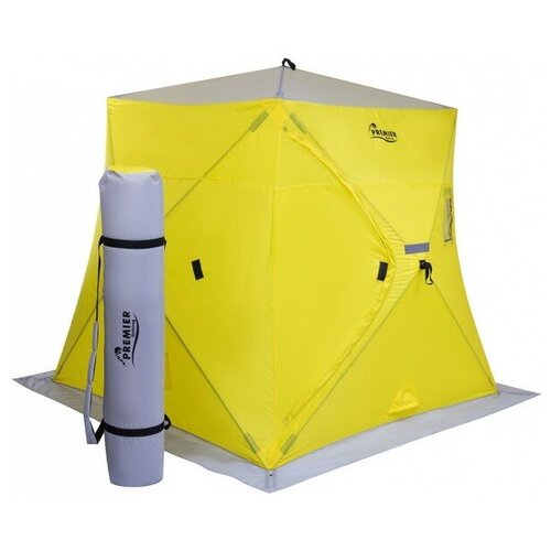 фото Premier fishing палатка зимняя piramida 2,0х2,0 yellow/gray premier (pr-isp-200yg)