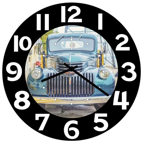 фото Svs настенные часы svs 4001992 старый автомобиль