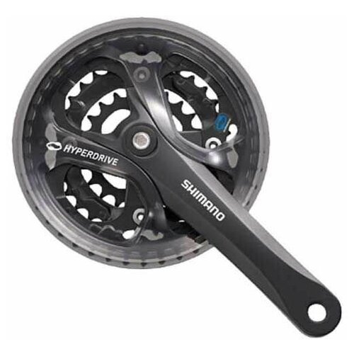 фото Shimano система shimano acera fc-m361 7/8ск (квадрат, 48/38/28t, 175mm, черная, защита)