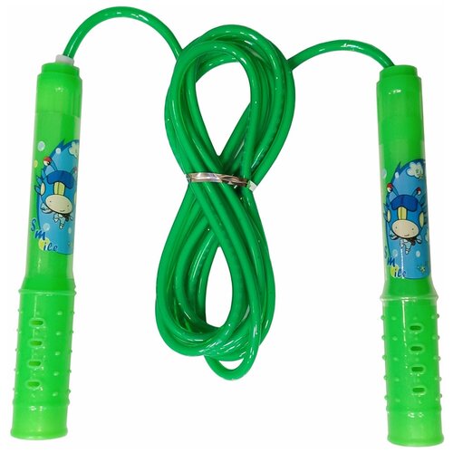 фото E32632-2 скакалка пвх с пластиковыми ручками 2,8 м. (зеленая) smart athletics