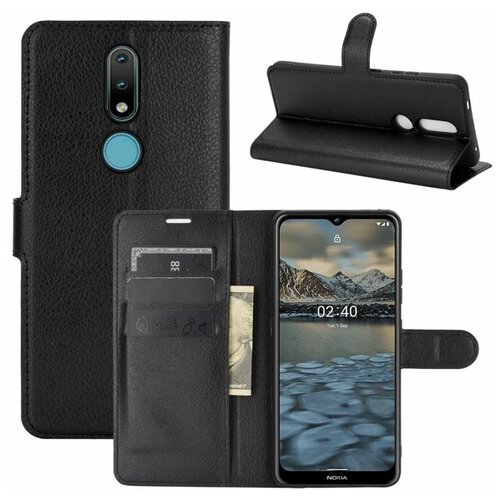 фото Brodef wallet чехол книжка для nokia 2.4 черный