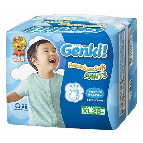 фото Genki трусики premium soft xl (12-17 кг) 26 шт.