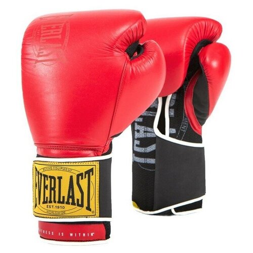 фото Перчатки тренировочные everlast 1910 classic 14oz красн.