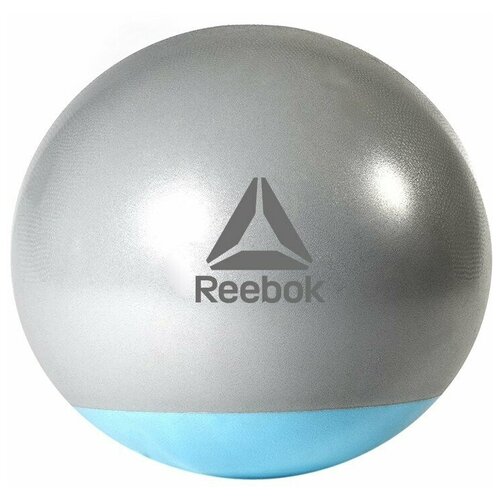 фото Rab-40016bl гимнастический мяч reebok серо-голубой, 65 см