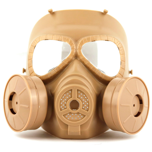 фото Игровая тактическая маска m04 cs с двойным вентилятором хаки innopax