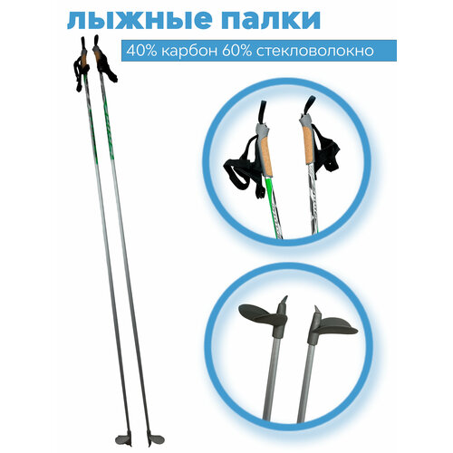 фото Лыжные палки spine x-rider 40% carbon, 175см