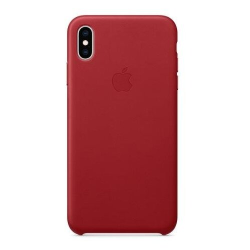 фото Чехол-накладка apple leather case для iphone xs max - red (mrwq2zm/a)