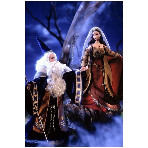 фото Набор кукол ken and barbie as merlin and morgan le fay (набор кукол кен и барби в роли мерлина и морганы ле фэй) barbie / барби