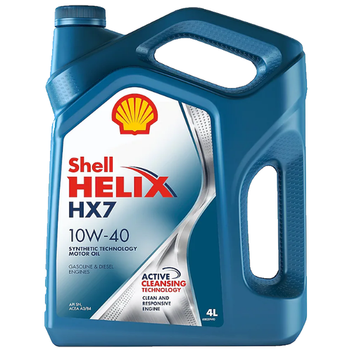 фото Масло моторное shell helix hx7 10w40 4 л