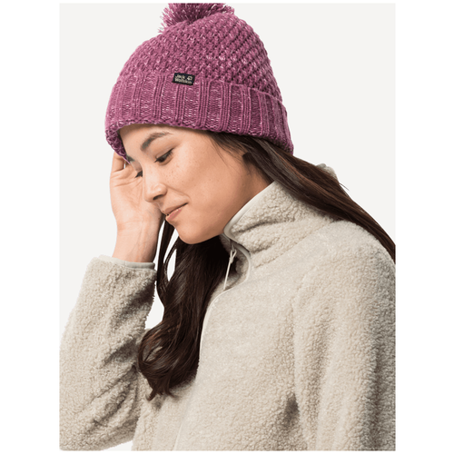 фото Шапка jack wolfskin highloft knit cap women (1908011) размер s, violet quartz