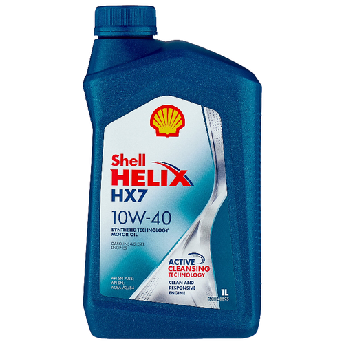 фото Масло моторное shell helix hx7 10w40 1 л