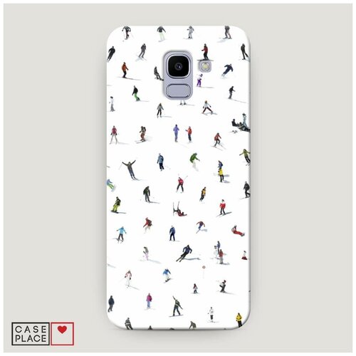 фото Чехол пластиковый samsung galaxy j6 2018 хобби лыжи case place