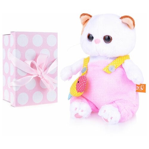 фото Кошка ли-ли baby в меховом комбинезоне в подарочной упаковке basik&co