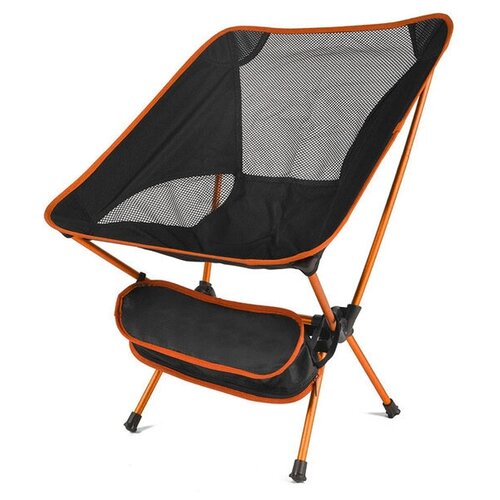 фото Стул туристический складной для путешествий, рыбалки, отдыха, стул для дачи, до 120 кг, оранжевый best store