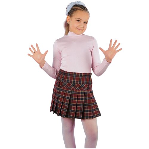фото Школьная юбка инфанта, мини, размер 170-84, бордовый