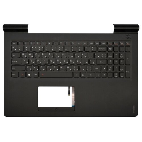 фото Клавиатура для ноутбука lenovo ideapad 700-15isk черная топ-панель