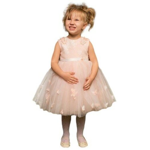 фото Платье престиж, нарядное, размер 28, розовый