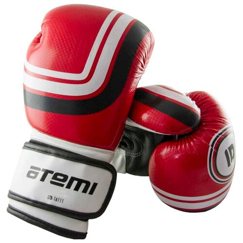 фото Боксерские перчатки atemi ltb-16111 размер s/m красный 6 oz