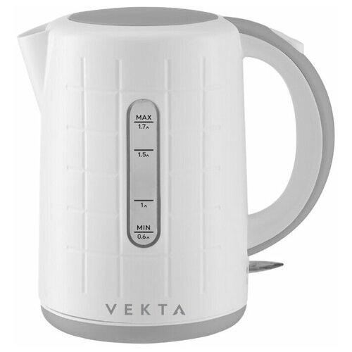 фото Vekta kmp-1707 чайник белый/серый